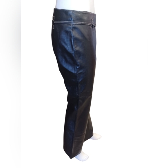 Danier EUC Black Leather Pants Size 6 - Picture 3 of 13